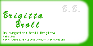 brigitta broll business card